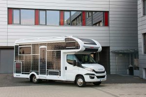Dethleffs präsentiert die Elektrostudie e.home. Foto: Dethleffs