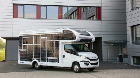 Dethleffs präsentiert die Elektrostudie e.home. Foto: Dethleffs