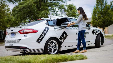 Ford und Dominos testen den autonomen Lieferservice. Foto: Ford