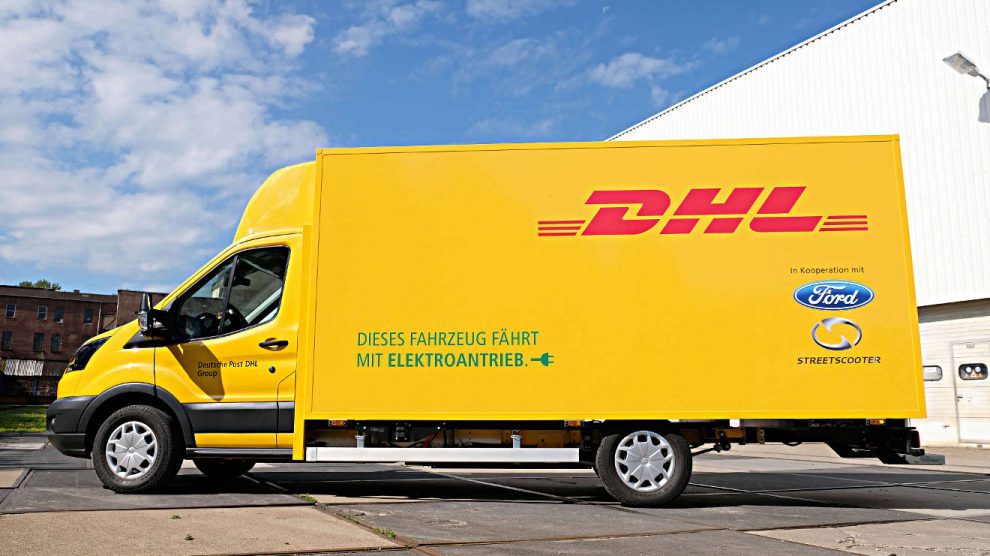 Der gemeinsam von der DHL und Ford produzierte Streetscooter Work XL.