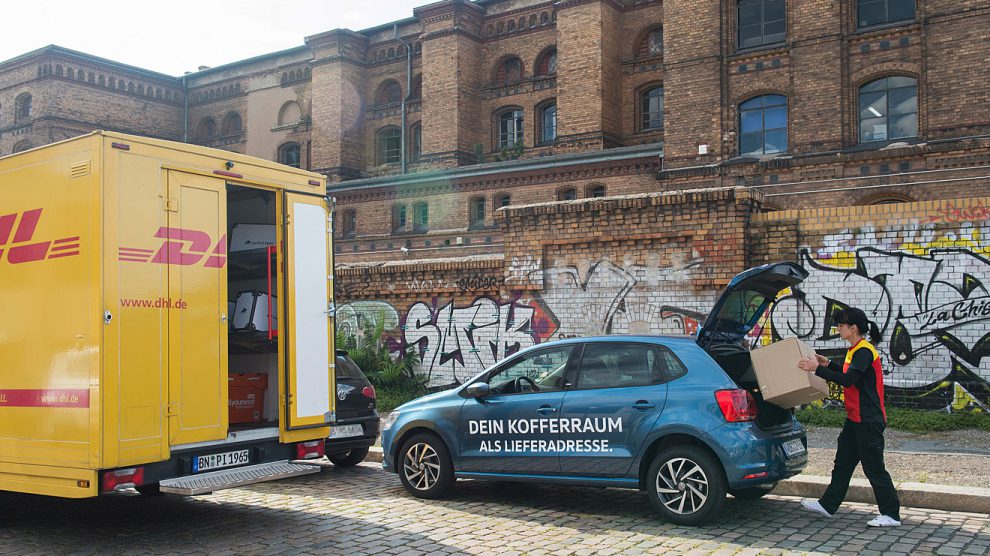 Volkswagen und DHL starten ein Pilotprojekt der Paketzustellung. Foto: VW