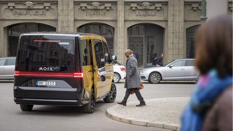 Weltpremiere feiert das erste Elektroauto von Moia. Foto: Moia